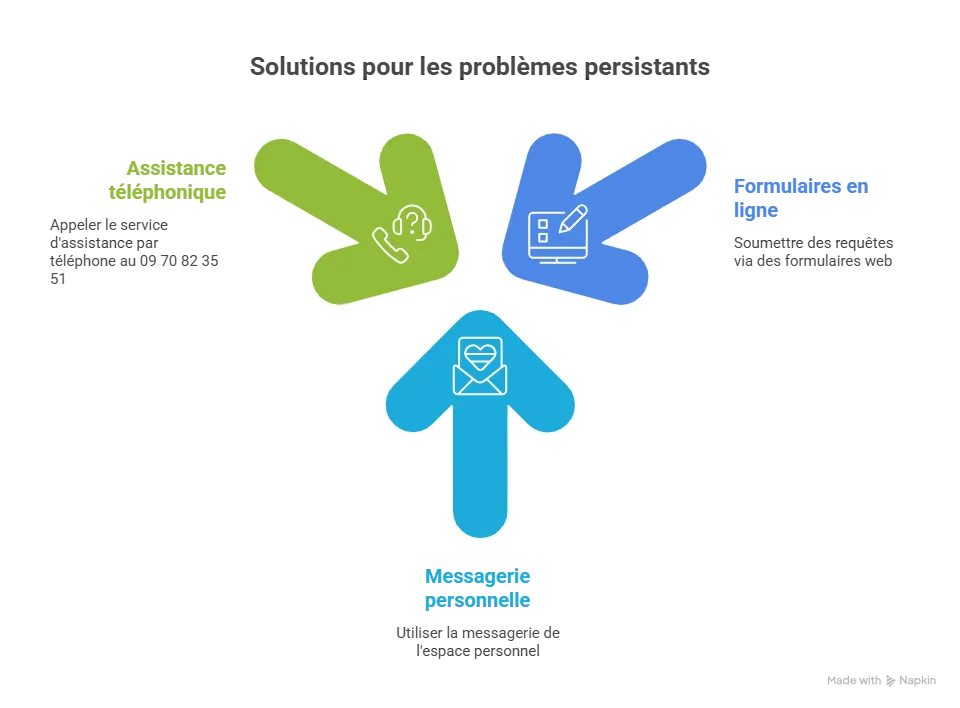 Les démarches suivre si le problème persiste