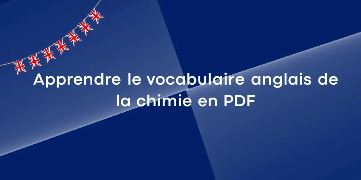 Apprendre le vocabulaire anglais de la chimie en PDF