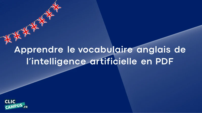 Apprendre le vocabulaire anglais de l’intelligence artificielle en PDF