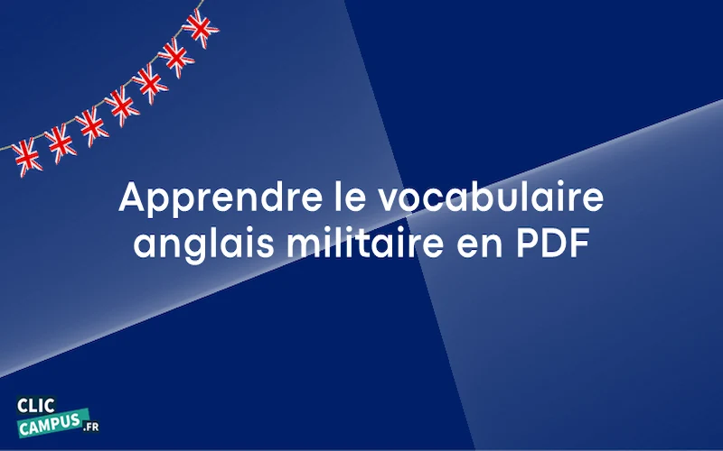 Apprendre le vocabulaire anglais militaire en PDF