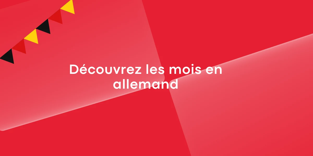 Découvrez les mois en allemand