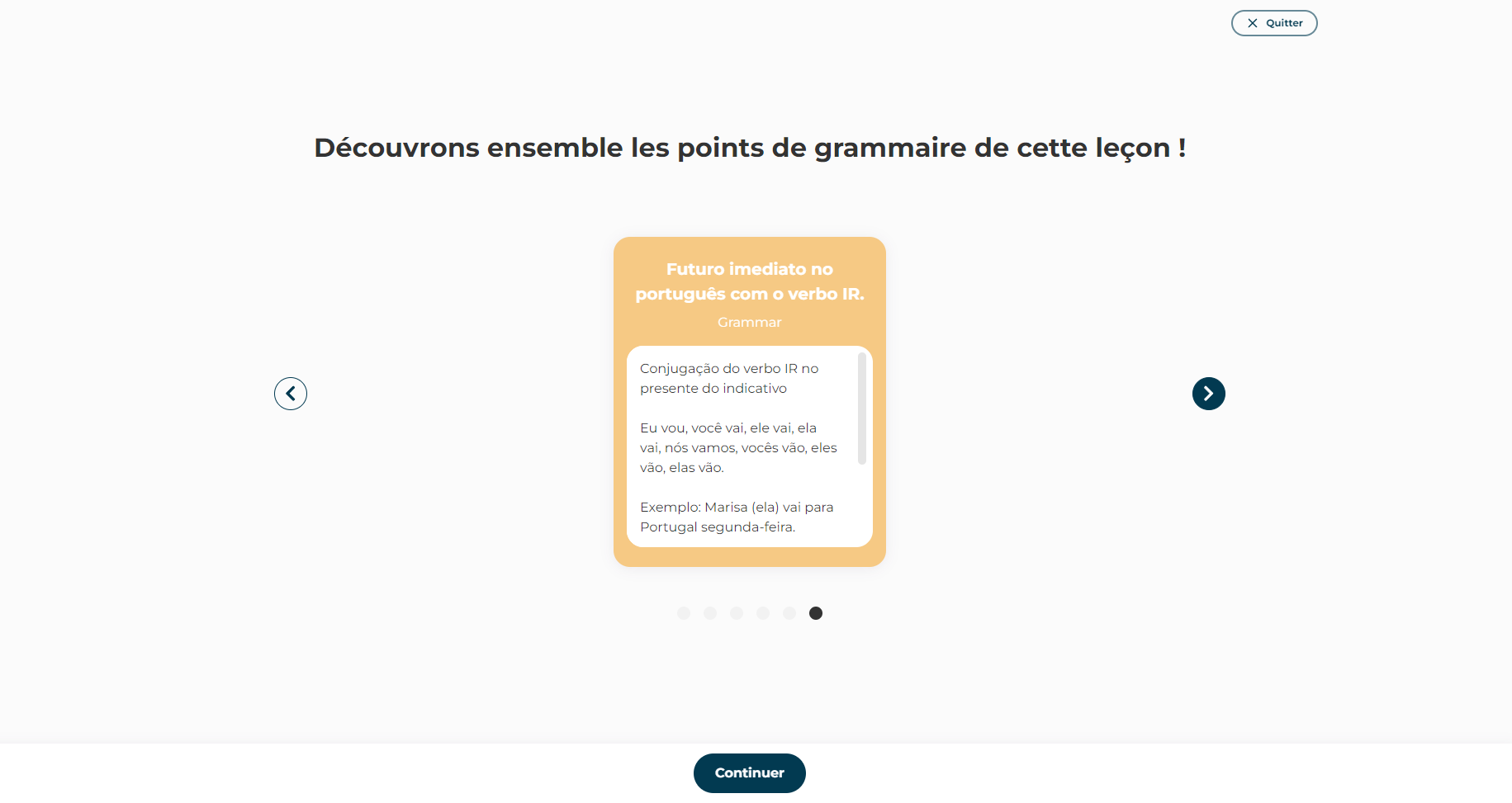 atelier grammaire portuguais