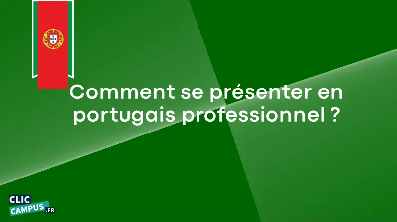 Comment se présenter en portugais professionnel ?