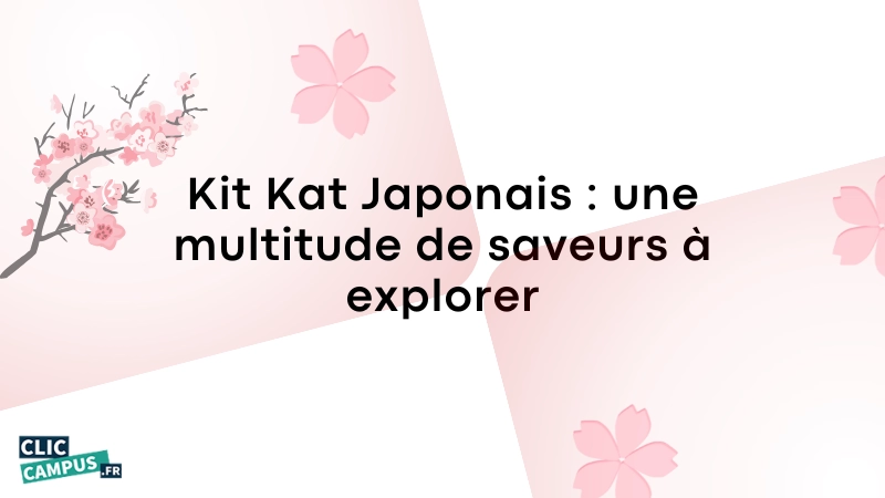 Kit Kat Japonais une multitude de saveurs a explorer