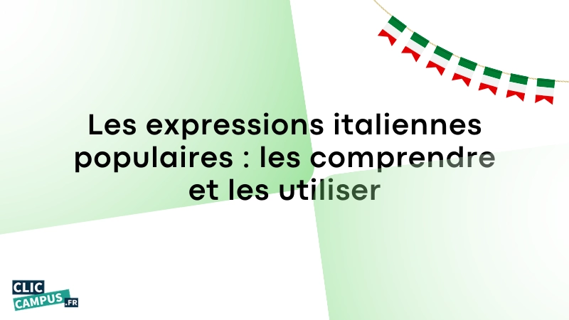 Les expressions italiennes populaires les comprendre et les utiliser