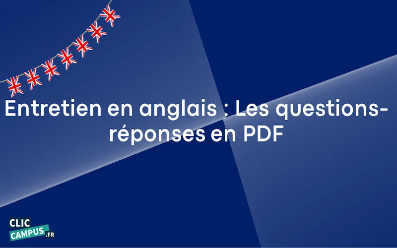 Entretien en anglais : Les questions-réponses en PDF