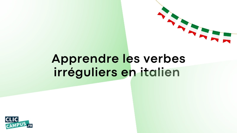 Apprendre les verbes irreguliers en italien