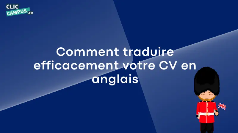 Comment traduire efficacement votre CV en anglais