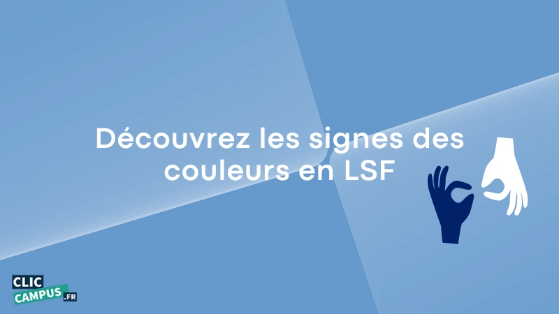 les signes des couleurs en LSF