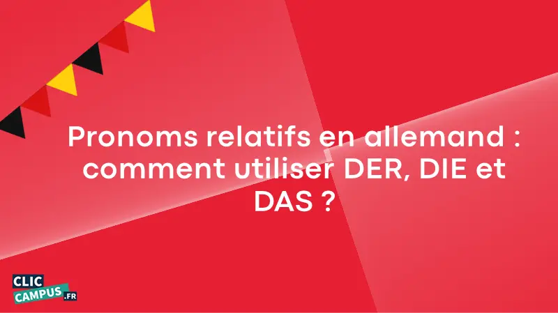 Pronoms relatifs en allemand : comment utiliser DER, DIE et DAS ?