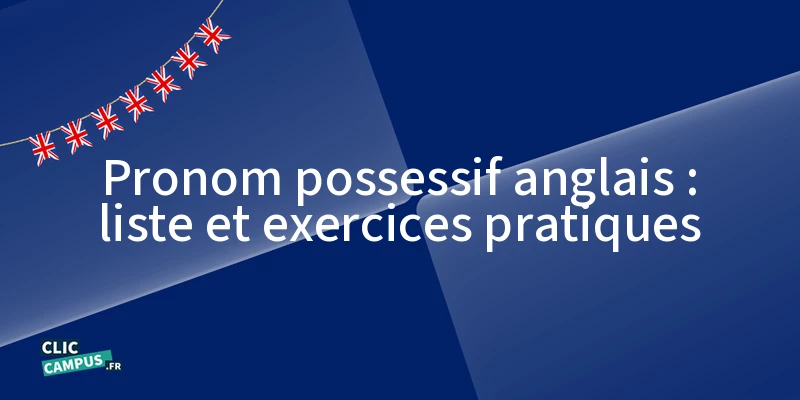 Pronom possessif anglais : liste et exercices pratiques Pronom possessif anglais : liste et exercices pratiques