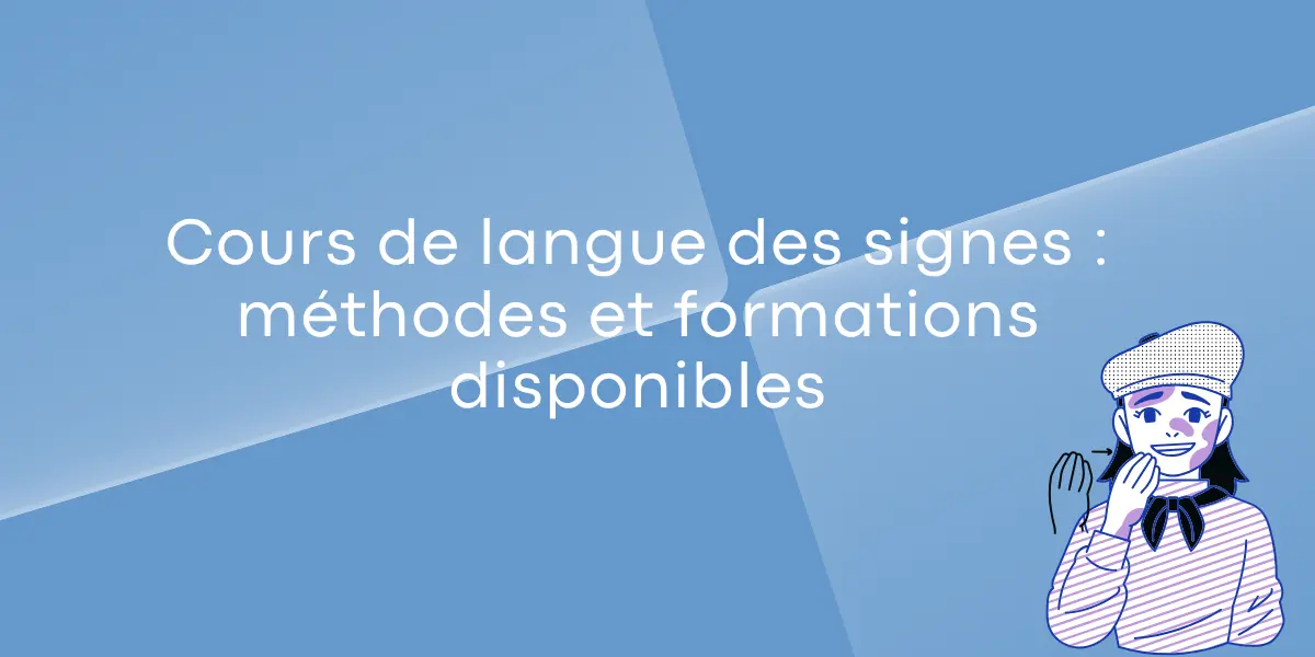 Cours de langue des signes Clic Campus