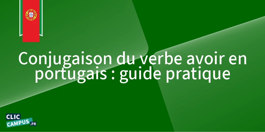 Conjugaison du verbe avoir en portugais : guide pratique