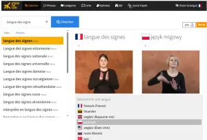 exemple SpreadTheSign - langue des signes en français et en polonais