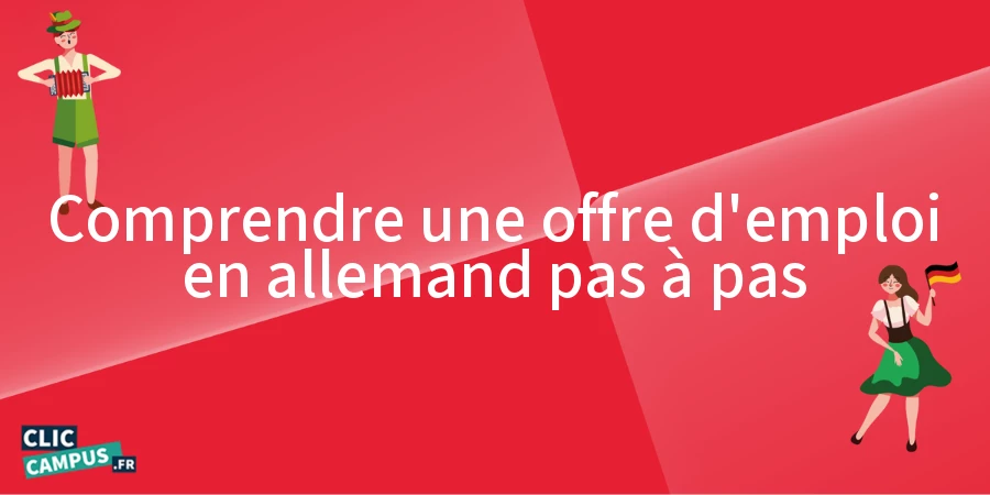 Comprendre une offre d’emploi en allemand pas à pas
