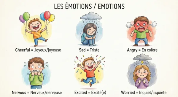 emotions en anglais