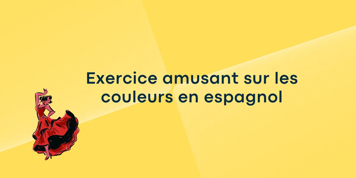 Exercice amusant sur les couleurs en espagnol