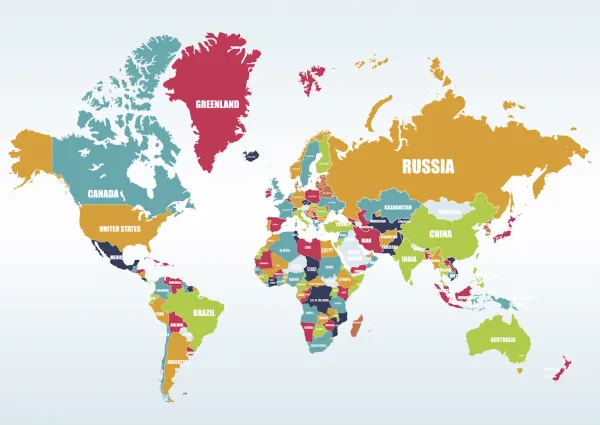 pays en anglais