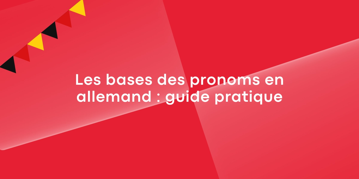 Les bases des pronoms en allemand guide pratique