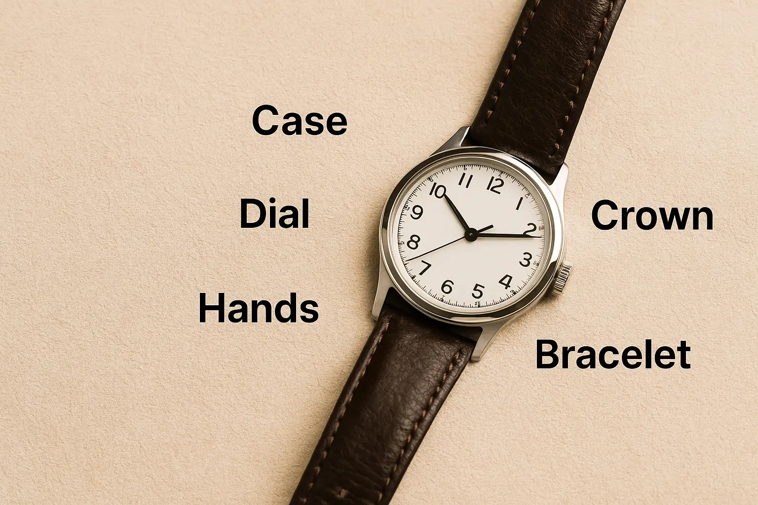 vocabulaire de l'horlogerie