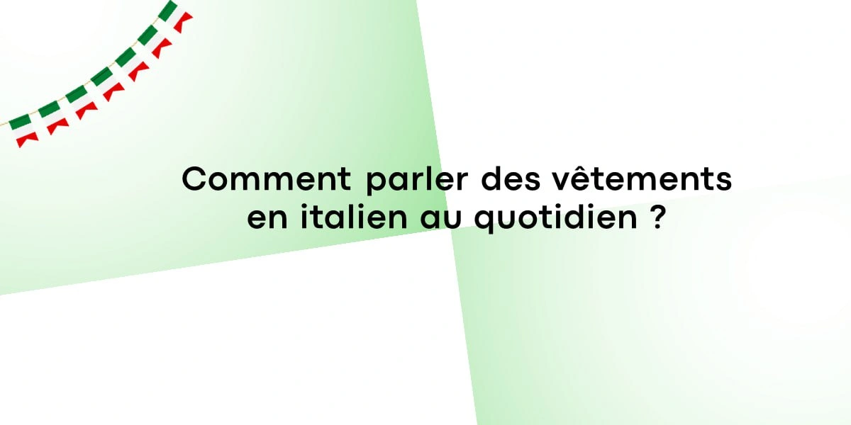parler vetements en italien