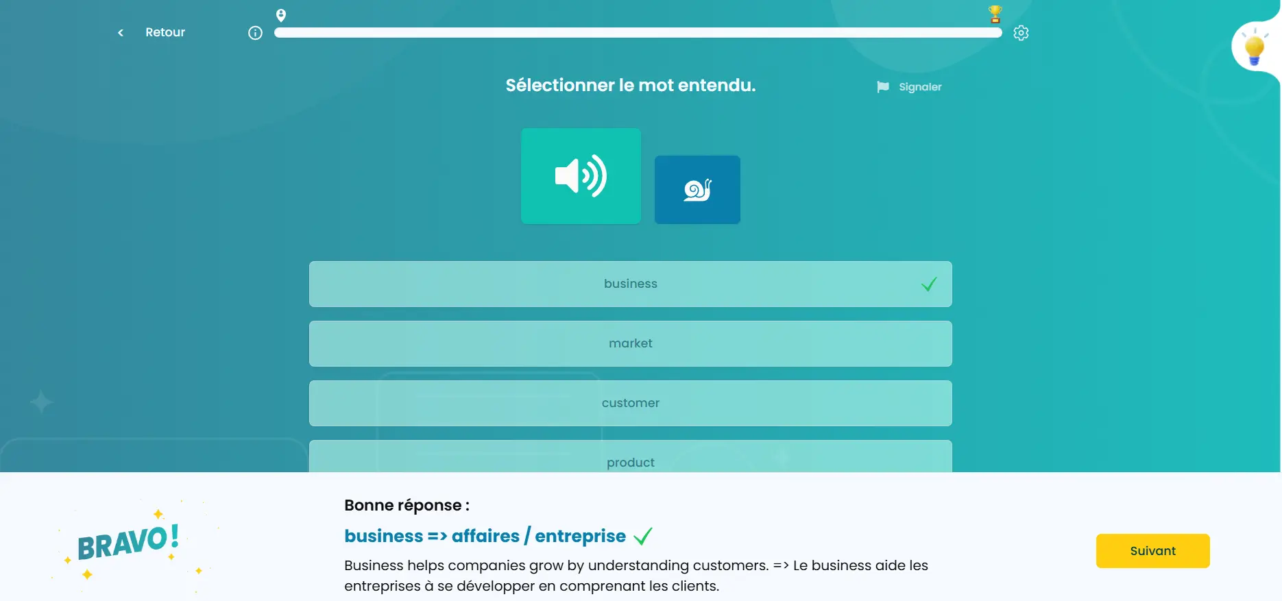 plateforme clic campus exercice ecoute