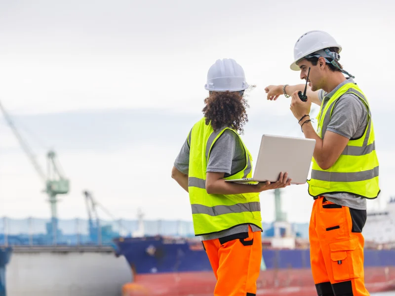 Coordinateur logistique gérant des opérations d'expédition internationales