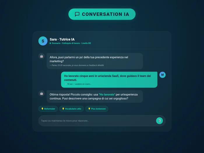 Conversation IA texte ou vocal - Clic Campus