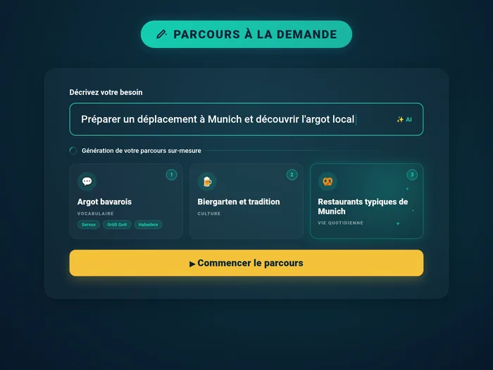 Génération de parcours sur-mesure par IA - Clic Campus