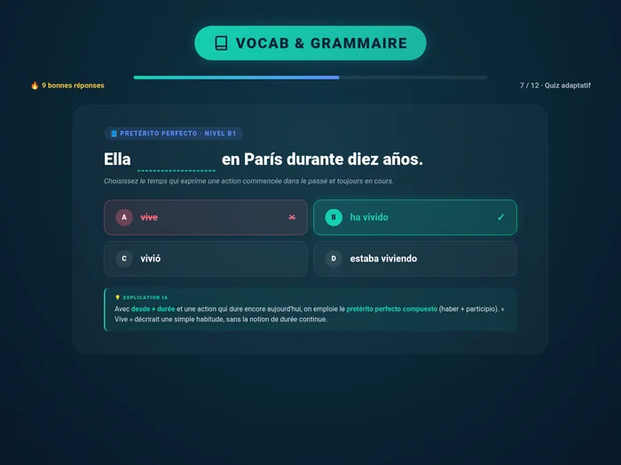 Exercices de vocabulaire et grammaire validés scientifiquement - Clic Campus