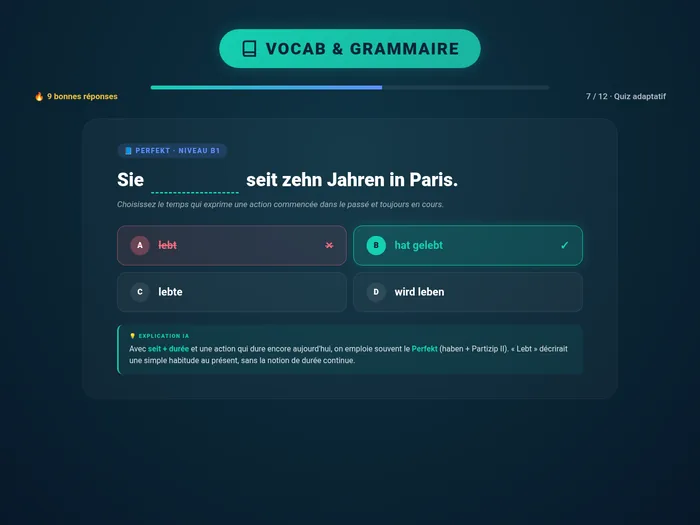 Exercices de vocabulaire et grammaire validés scientifiquement - Clic Campus