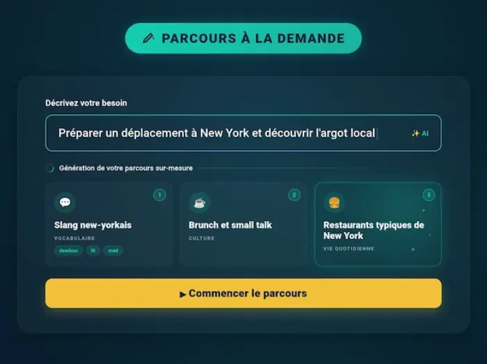 Génération de parcours sur-mesure par IA - Clic Campus